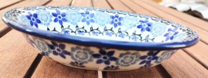 Bunzlauer Seifenschale - Blaue Blümchen – Bild 2